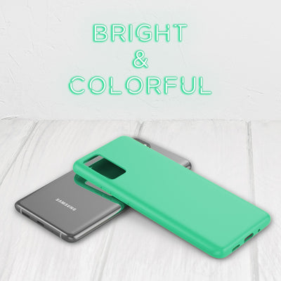 NALIA Neon Silikonhülle für Samsung Galaxy S20 – Soft-Touch & Signal-Neon – NEONSHOCK (Matte Schutzhülle) – Marke aus Berlin Grün NALIA Protective Hülle