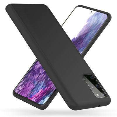 NALIA Neon Silikonhülle für Samsung Galaxy S20 Plus – Soft-Touch & Signal-Neon – NEONSHOCK (Matte Schutzhülle) – Marke aus Berlin Schwarz NALIA Protective Hülle