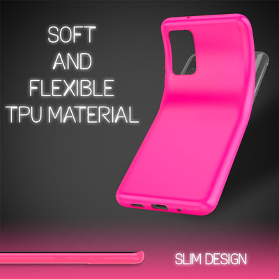 NALIA Neon Silikonhülle für Samsung Galaxy S20 Plus – Soft-Touch & Signal-Neon – NEONSHOCK (Matte Schutzhülle) – Marke aus Berlin Pink NALIA Protective Hülle