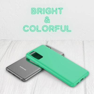 NALIA Neon Silikonhülle für Samsung Galaxy S20 Plus – Soft-Touch & Signal-Neon – NEONSHOCK (Matte Schutzhülle) – Marke aus Berlin Grün NALIA Protective Hülle