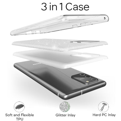 NALIA Glitzerhülle für Samsung Galaxy S10 Lite – Funkelnder Glitzer-Look & Grip – SHINEPOP (Silikon Case) – Marke aus Berlin Blau NALIA Protective Hülle