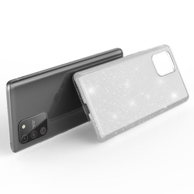NALIA Glitzerhülle für Samsung Galaxy S10 Lite – Funkelnder Glitzer-Look & Grip – SHINEPOP (Silikon Case) – Marke aus Berlin Blau NALIA Protective Hülle