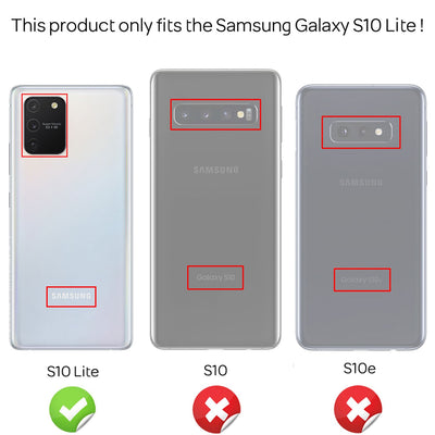 NALIA Glitzerhülle für Samsung Galaxy S10 Lite – Funkelnder Glitzer-Look & Grip – SHINEPOP (Silikon Case) – Marke aus Berlin Gold NALIA Protective Hülle