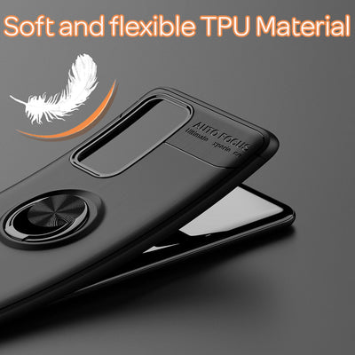 NALIA Ringhülle für Huawei P40 Pro – Ring-Ständer 360° & für Magnet-Halter – GRIP360 (Mattiertes Silikon Case) – Marke aus Berlin Rose Gold NALIA Protective Hülle
