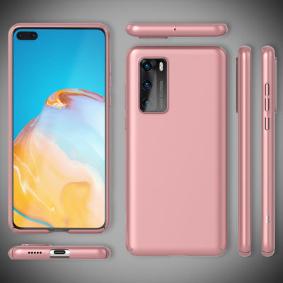 NALIA Ultra Slim Hardcase für Huawei P40 – Anti-Fingerabdruck & 0.5mm Dünn – PUREFIT (Matt & Leicht) – Marke aus Berlin Rose Gold NALIA SlimFit Hülle