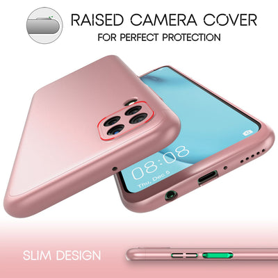 NALIA 360 Grad Handyhülle kompatibel mit Huawei P40 lite Hülle, Full-Cover & Glas vorne hinten Rundum Doppel-Schutz, Dünn Ganzkörper Phone Case Handy-Tasche, Bumper & Displayschutz Schwarz NALIA Protective Hülle