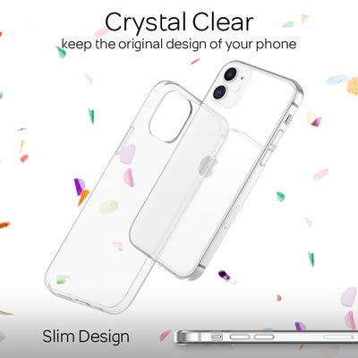 NALIA Transparente Silikonhülle für iPhone 12 / 12 Pro – Anti-Gelb & Rutschfest – GLAZE (Handyhülle Kristallklar, Schlank & Stoßfest) – Marke aus Berlin Default Title NALIA Transparente Hülle