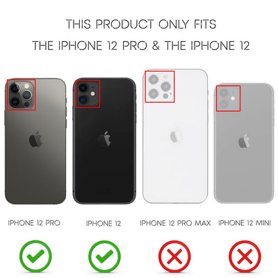 NALIA Design Case kompatibel mit iPhone 12 / iPhone 12 Pro Hülle, Carbon Look Stylische Handyhülle Stoßfeste Silikon Schutzhülle, Dünne Handy-Tasche Phone Cover Soft Skin Etui Robust - Schwarz Default Title NALIA Protective Hülle