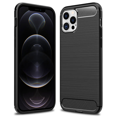 NALIA Silikonhülle für iPhone 12 Pro Max – Rutschfest & Matt – VORTEX (Gebürstete Optik & Carbon Design) – Marke aus Berlin Default Title NALIA Protective Hülle