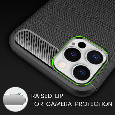 NALIA Silikonhülle für iPhone 12 Pro Max – Rutschfest & Matt – VORTEX (Gebürstete Optik & Carbon Design) – Marke aus Berlin Default Title NALIA Protective Hülle