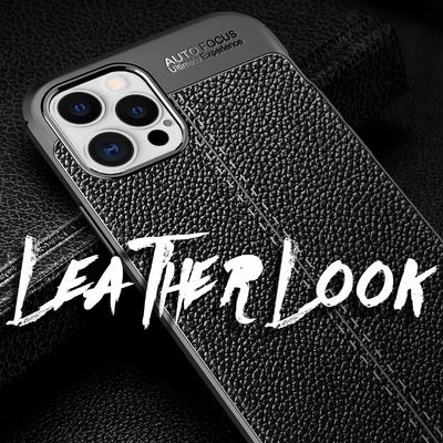 NALIA Leder-Optik Silikon Case für iPhone 12 Pro Max – Griffig & Matt – BARRON Handyhülle (Anti-Fingerprint, Stoßfest & Robust) – Marke aus Berlin Default Title NALIA Protective Hülle