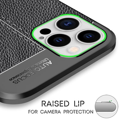 NALIA Leder-Optik Silikon Case für iPhone 12 Pro Max – Griffig & Matt – BARRON Handyhülle (Anti-Fingerprint, Stoßfest & Robust) – Marke aus Berlin Default Title NALIA Protective Hülle
