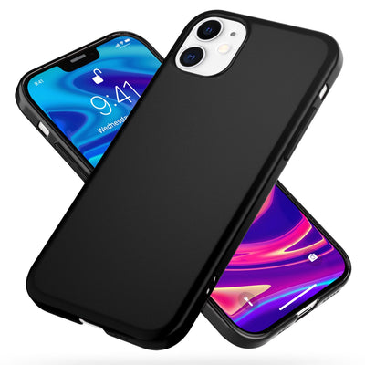 NALIA Ultra Slim Hardcase für iPhone 12 / 12 Pro – Anti-Fingerabdruck & 0.5mm Dünn – PUREFIT (Matt & Leicht) – Marke aus Berlin Schwarz NALIA SlimFit Hülle