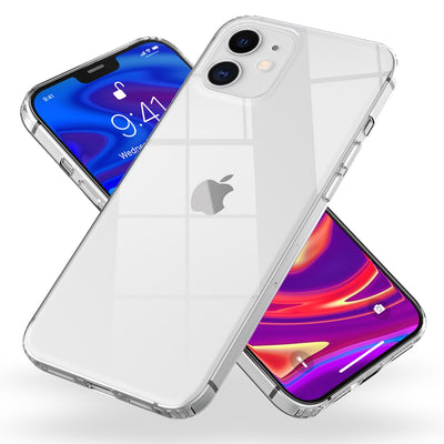 NALIA Transparente Hülle für iPhone 12 / iPhone 12 Pro – Harte Rückseite & Silikon Rand – IGNITE (Stoßfeste Handyhülle & Verstärkte Ecken) – Marke aus Berlin Default Title NALIA Transparente Hülle