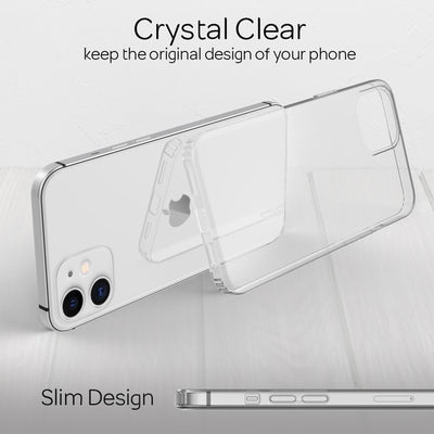 NALIA Transparente Hülle für iPhone 12 / iPhone 12 Pro – Harte Rückseite & Silikon Rand – IGNITE (Stoßfeste Handyhülle & Verstärkte Ecken) – Marke aus Berlin Default Title NALIA Transparente Hülle