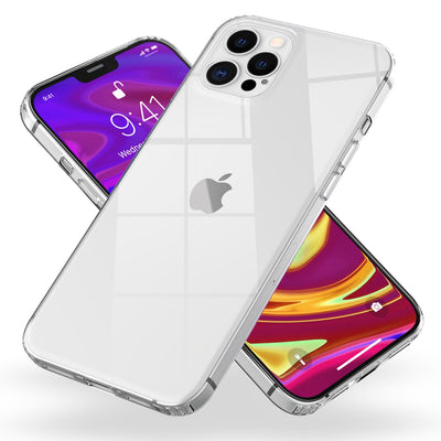 NALIA Transparente Hülle für iPhone 12 Pro Max – Harte Rückseite & Silikon Rand – IGNITE (Stoßfeste Handyhülle & Verstärkte Ecken) – Marke aus Berlin Default Title NALIA Transparente Hülle