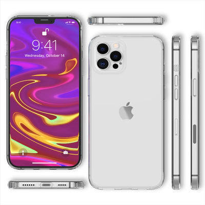 NALIA Transparente Hülle für iPhone 12 Pro Max – Harte Rückseite & Silikon Rand – IGNITE (Stoßfeste Handyhülle & Verstärkte Ecken) – Marke aus Berlin Default Title NALIA Transparente Hülle