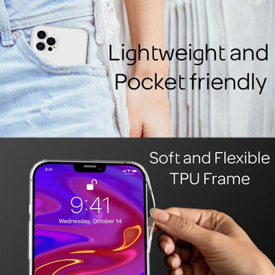 NALIA Transparente Hülle für iPhone 12 Pro Max – Harte Rückseite & Silikon Rand – IGNITE (Stoßfeste Handyhülle & Verstärkte Ecken) – Marke aus Berlin Default Title NALIA Transparente Hülle