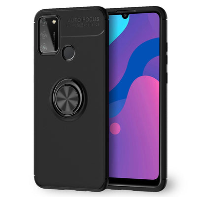 NALIA Ring Handyhülle kompatibel mit Honor 9A Hülle, TPU Silikon Cover mit 360-Grad Finger-Halter für magnetische KFZ-Halterung, Dünne Schutzhülle Phone Case Handy-Tasche Etui Bumper NALIA Protective Hülle