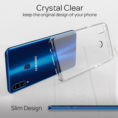 NALIA Transparente Hülle für Samsung Galaxy A20s – Harte Rückseite & Silikon Rand – IGNITE (Stoßfeste Handyhülle & Verstärkte Ecken) – Marke aus Berlin Default Title NALIA Transparente Hülle