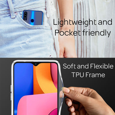 NALIA Transparente Hülle für Samsung Galaxy A20s – Harte Rückseite & Silikon Rand – IGNITE (Stoßfeste Handyhülle & Verstärkte Ecken) – Marke aus Berlin Default Title NALIA Transparente Hülle