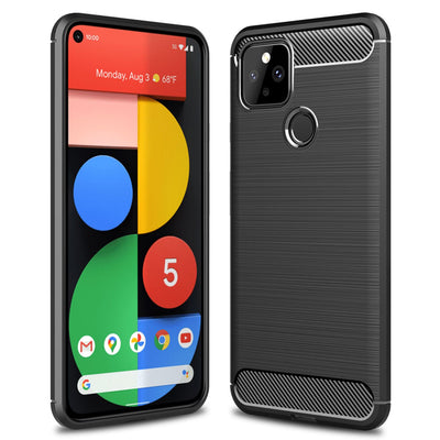 NALIA Silikonhülle für Google Pixel 5 – Rutschfest & Matt – VORTEX (Gebürstete Optik & Carbon Design) – Marke aus Berlin Default Title NALIA Protective Hülle