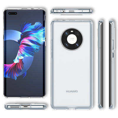 NALIA Transparente Hülle für Huawei Mate 40 Pro – Harte Rückseite & Silikon Rand – IGNITE (Stoßfeste Handyhülle & Verstärkte Ecken) – Marke aus Berlin Default Title NALIA Transparente Hülle