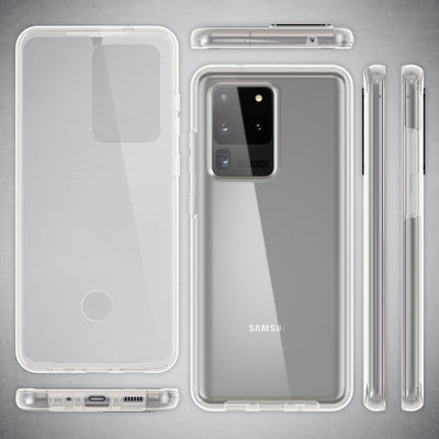 NALIA 360° Hülle für Samsung Galaxy S20 Ultra – Vorne & Hinten Schutz – 360GUARD (Full-Body Case) – Marke aus Berlin Default Title NALIA Transparente Hülle