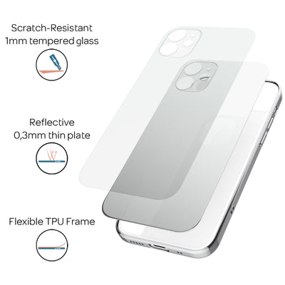 NALIA Spiegelhülle für iPhone 12 Mini – Echtes Glas (9H Spiegel & Robust) – RAYN (Premium Hardcase & Silikon Bumper) – Marke aus Berlin Default Title NALIA Protective Hülle