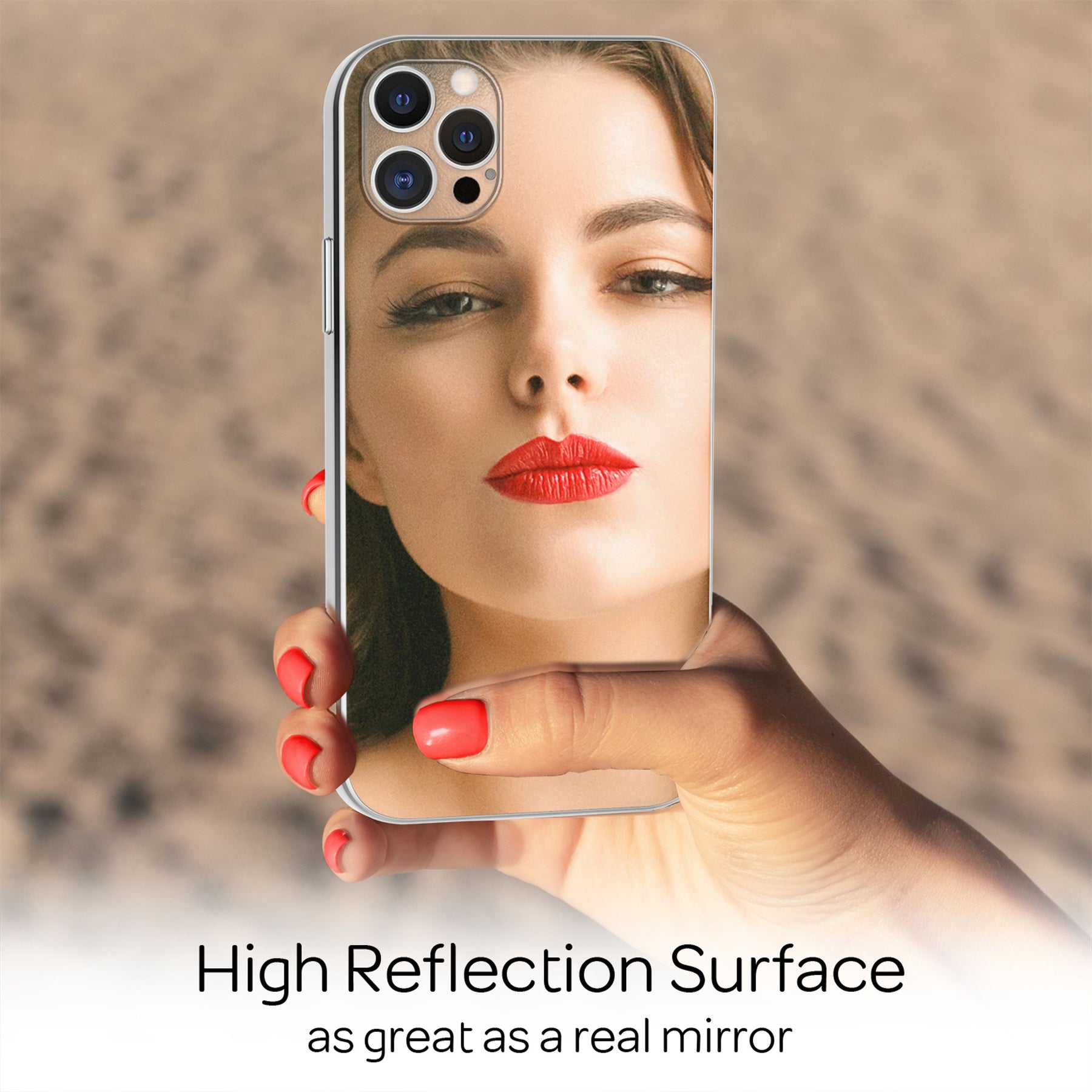 NALIA Spiegelhülle für iPhone 12 Pro Max – Echtes Glas (9H Spiegel & Robust) – RAYN (Premium Hardcase & Silikon Bumper) – Marke aus Berlin Default Title NALIA Protective Hülle