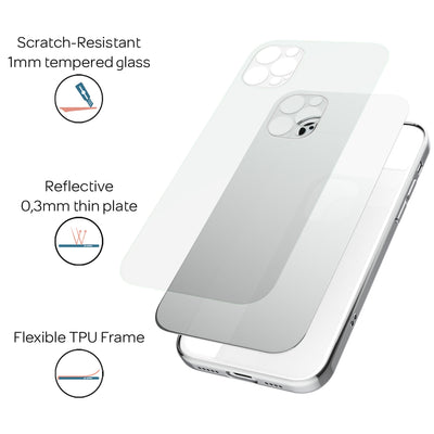 NALIA Spiegelhülle für iPhone 12 Pro Max – Echtes Glas (9H Spiegel & Robust) – RAYN (Premium Hardcase & Silikon Bumper) – Marke aus Berlin Default Title NALIA Protective Hülle