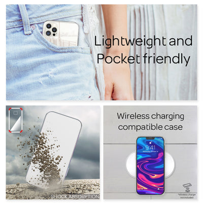 NALIA Spiegelhülle für iPhone 12 Pro Max – Echtes Glas (9H Spiegel & Robust) – RAYN (Premium Hardcase & Silikon Bumper) – Marke aus Berlin Default Title NALIA Protective Hülle