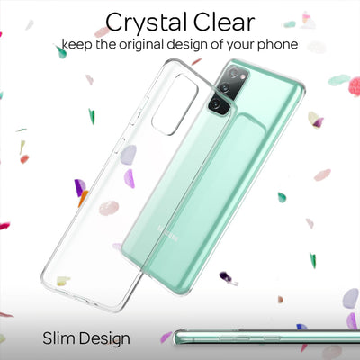 NALIA Transparente Silikonhülle für Samsung Galaxy S20 FE – Anti-Gelb & Rutschfest – GLAZE (Handyhülle Kristallklar, Schlank & Stoßfest) – Marke aus Berlin Default Title NALIA Transparente Hülle