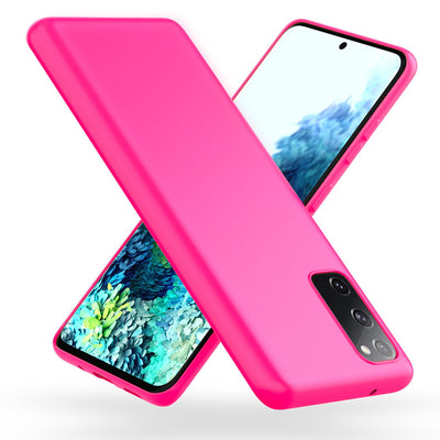 NALIA Neon Silikonhülle für Samsung Galaxy S20 FE – Soft-Touch & Signal-Neon – NEONSHOCK (Matte Schutzhülle) – Marke aus Berlin Pink NALIA Protective Hülle
