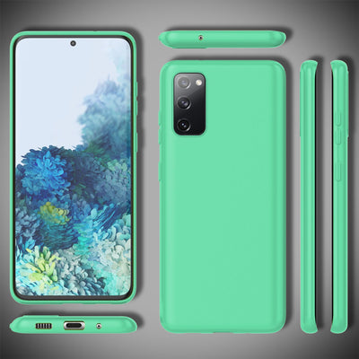 NALIA Neon Silikonhülle für Samsung Galaxy S20 FE – Soft-Touch & Signal-Neon – NEONSHOCK (Matte Schutzhülle) – Marke aus Berlin Grün NALIA Protective Hülle