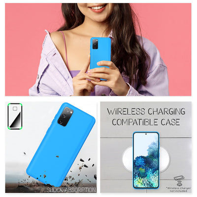 NALIA Neon Silikonhülle für Samsung Galaxy S20 FE – Soft-Touch & Signal-Neon – NEONSHOCK (Matte Schutzhülle) – Marke aus Berlin Gelb NALIA Protective Hülle