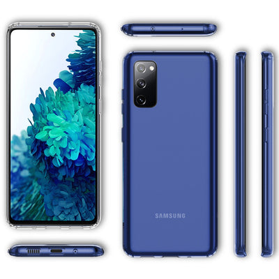 NALIA Transparente Hülle für Samsung Galaxy S20 FE – Harte Rückseite & Silikon Rand – IGNITE (Stoßfeste Handyhülle & Verstärkte Ecken) – Marke aus Berlin Default Title NALIA Transparente Hülle