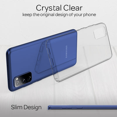 NALIA Transparente Hülle für Samsung Galaxy S20 FE – Harte Rückseite & Silikon Rand – IGNITE (Stoßfeste Handyhülle & Verstärkte Ecken) – Marke aus Berlin Default Title NALIA Transparente Hülle