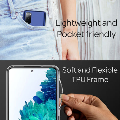 NALIA Transparente Hülle für Samsung Galaxy S20 FE – Harte Rückseite & Silikon Rand – IGNITE (Stoßfeste Handyhülle & Verstärkte Ecken) – Marke aus Berlin Default Title NALIA Transparente Hülle