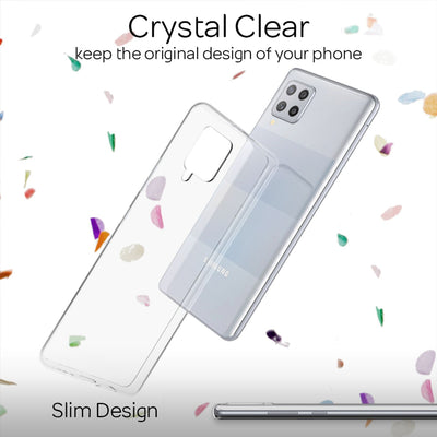 NALIA Transparente Silikonhülle für Samsung Galaxy A42 5G – Anti-Gelb & Rutschfest – GLAZE (Handyhülle Kristallklar, Schlank & Stoßfest) – Marke aus Berlin Default Title NALIA Transparente Hülle