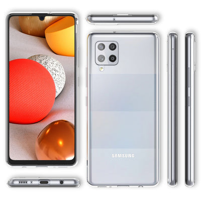NALIA Transparente Silikonhülle für Samsung Galaxy A42 5G – Anti-Gelb & Rutschfest – GLAZE (Handyhülle Kristallklar, Schlank & Stoßfest) – Marke aus Berlin Default Title NALIA Transparente Hülle