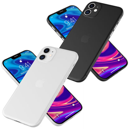 NALIA Extra Dünn Hard Case für iPhone 12 Mini, Ultra Slim Handy Hülle Cover Etui NALIA SlimFit Hülle