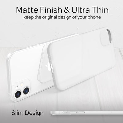 iPhone 12 Pro Handyhülle Hardcase NALIA Case Cover klar transparent dünn Weiß NALIA SlimFit Hülle