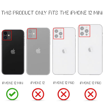 NALIA Neon Silikonhülle für iPhone 12 Mini – Knallige Signal-Farbe & Linsenschutz – VIBE (Transparentes Case) – Marke aus Berlin Orange NALIA Transparente Hülle