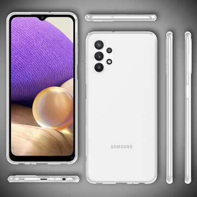 NALIA Transparente Silikonhülle für Samsung Galaxy A32 5G – Anti-Gelb & Rutschfest – GLAZE (Handyhülle Kristallklar, Schlank & Stoßfest) – Marke aus Berlin Default Title NALIA Transparente Hülle