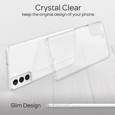 NALIA Transparente Hülle für Samsung Galaxy S21 – Harte Rückseite & Silikon Rand – IGNITE (Stoßfeste Handyhülle & Verstärkte Ecken) – Marke aus Berlin Default Title NALIA Transparente Hülle