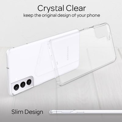 NALIA Transparente Hülle für Samsung Galaxy S21 Plus – Harte Rückseite & Silikon Rand – IGNITE (Stoßfeste Handyhülle & Verstärkte Ecken) – Marke aus Berlin Default Title NALIA Transparente Hülle