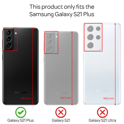 NALIA Ring Hülle Samsung Galaxy S21 Plus Case 360° KFZ-Halter stoßfest NALIA Protective Hülle