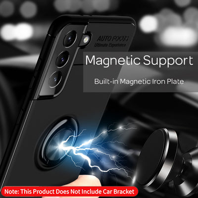 NALIA Ringhülle für Samsung Galaxy S21 Plus – Ring-Ständer 360° & für Magnet-Halter – GRIP360 (Mattiertes Silikon Case) – Marke aus Berlin NALIA Protective Hülle