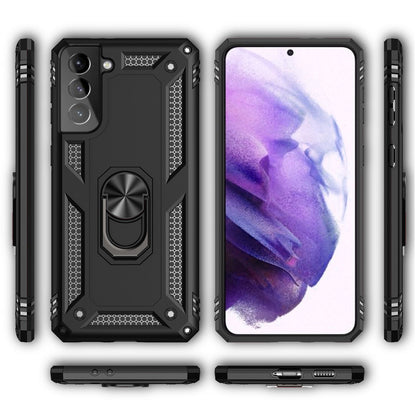 NALIA Ring Handy Hülle für Samsung Galaxy S21 Plus, Schutz Tasche Cover Case Schwarz NALIA Protective Hülle